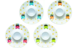 Flamefiled Camper Smiles Eierbecher-Set 4-tlg.