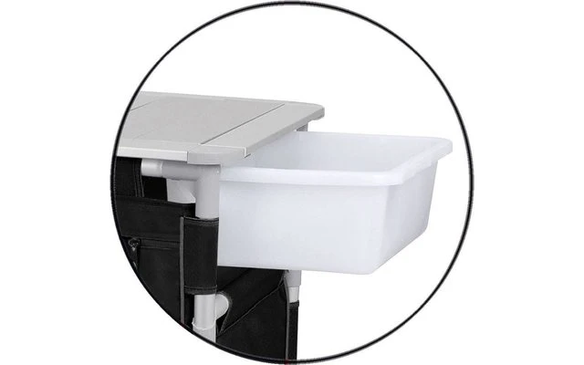 Berger Campingküche Mit Spüle Schwarz – Bild 4