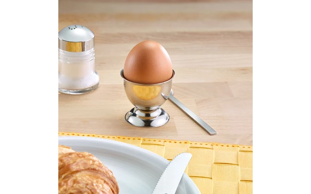 Westmark 4 Eierbecher Mit Fuß Edelstahl – Bild 2