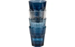 Bo-Camp Tinkglas Mix&Match 4st 200 Ml Blau