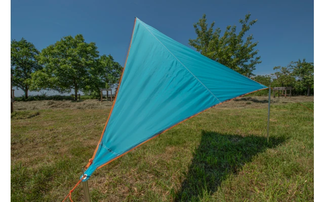 Bent Zip-Canvas Single Verbindbares Sonnensegel 250 X 250 X 250 Cm Weiß Gestreift Karibik – Bild 2