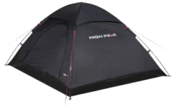 High Peak Monodome XL Freistehendes Einfachdach Kuppelzelt 4 Personen Schwarz