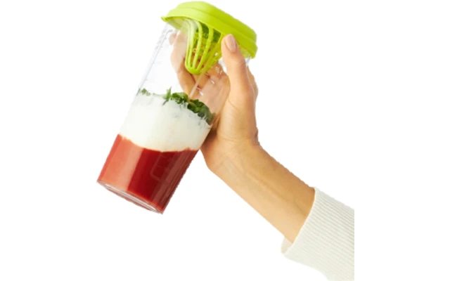 Rotho Loft Shaker 5 In 1 Trinkflasche 1 Liter Lime Grün