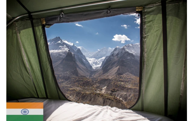 Gordigear Dachzelt 140 Plus Für 2 Personen Mit Vorzelt 140 X 320 Cm Grün – Bild 5