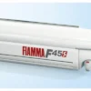 Fiamma F45s 260 Markise Gehäusefarbe Polar White Tuchfarbe Royal Grey 260 Cm